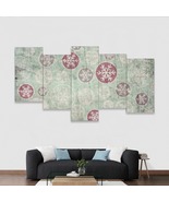 Multi-Piece 1 Image Snowflakes Shabby Chic Ready To Hang Wall Art Home D... - $99.99