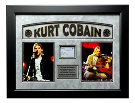 Kurt Cobain Personal Drivers Car Insurance ID Card Framed Nirvana Un Sig... - $14,874.96