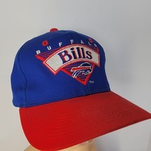 VTG Buffalo Bills Youngan Headwear Triangle Snapback Blue Red Hat NFL Football - $46.52