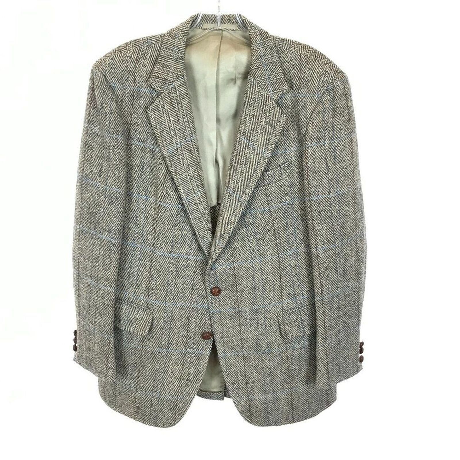 Primary image for Mens Size 42 REGULAR 42R Vintage Harris Scotland Wool Tweed Blazer Jacket