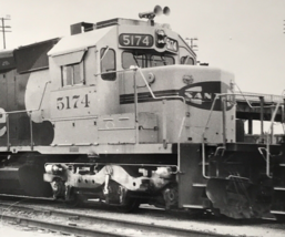 Atchison Topeka &amp; Santa Fe Railway Railroad ATSF 5174 SD40-2 Electromotive Photo - £7.46 GBP
