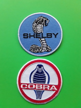 AC COBRA SHELBY SUPERCAR CLASSIC CAR EMBROIDERED PATCHES  x 2 - $6.99