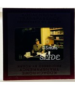 35mm Slide Man Sitting At Desk Red Border Kodachrome 1950s - €4,30 EUR