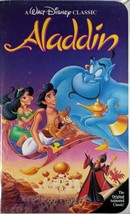 Disney&#39;s Aladdin [VHS 1995, Clamshell] Brad Kane, Scott Weinger, Robin Williams - £1.78 GBP