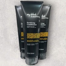 3 x My Black Is Beautiful Fortifying Conditioner Golden Milk Honey Coconut Oil - £30.92 GBP