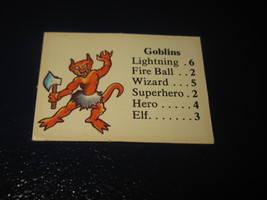 1980 TSR D&D: Dungeon Board Game Piece: Monster 1st Level - Goblins - $1.00