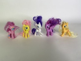 My Little Pony MLP Ponies Lot of 5 Figures Twilight Rarity Pinkie Pie Applejack - £15.49 GBP