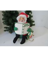 HOLIDAY ANNALEE MOBILITEE 1988/63 SANTA CLAUS SACK GOOD BOYS &amp; GIRLS LIST - $253.33 MXN