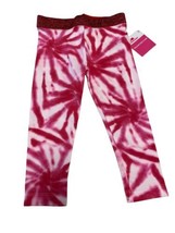 Red Pink White Tie Dye leggings Valentine&#39;s Day Spring  3T - $8.90