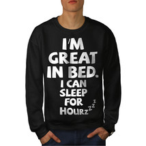 Wellcoda Sleep Nap Lazy Joke Funny For Mens Sweatshirt - $34.80+