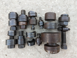 Conduit Knock Out Punch &amp; Die Parts AS IS Miscellaneous Lot Mostly Greenlee - $179.91