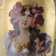 c1910 33cm Hand Painted Royal Vienna Style Art Nouveau Period and style portrait - £943.53 GBP