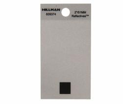 Hillman 839374 Period Symbol Square Cut Self Adhesive Sign, Silver and B... - $310.66 MXN