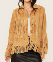 Hippie Boho Western Coat Exclusive Cowgirl Suede Handmade Fringed Jacket - £70.66 GBP+
