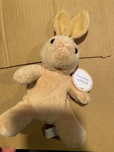 Small 7&quot; Tan Bunny Plush *NEW w/Tag* eee1 - £6.33 GBP