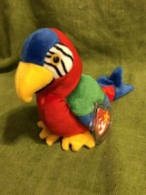 Ty Beanie Baby Jabber the Parrot Retired w/ Protected Tag MINT - £35.92 GBP