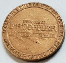 The New FRONTIER Las Vegas, NV One Dollar Gaming Token, vintage - £8.58 GBP