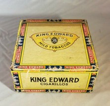 Vintage 2&quot; Tall King Edward Specials Mild Tobaccos Cigar Box Swisher &amp; Son Inc. - £7.92 GBP