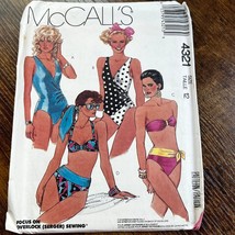McCall&#39;s 4321 Swimsuit Vintage Sewing Pattern Size 12 Uncut - $7.20