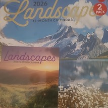 Landscapes 2 pack- 12 Month 2026 Wall Calendar and Mini New Sealed FAST ... - €9,02 EUR