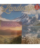 Landscapes 2 pack- 12 Month 2026 Wall Calendar and Mini New Sealed FAST ... - $192.75 MXN