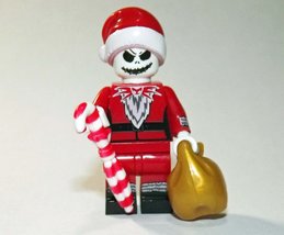 Building Block Jack Skellington Santa Disney Christmas Minifigure Custom  - £5.49 GBP