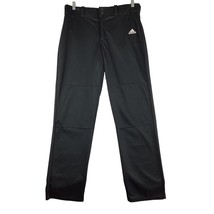 Adidas Climalite Baseball Pants Men’s Large Black Belt Loops Reinforced Knee - £14.97 GBP