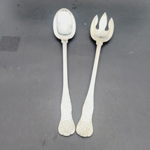 Vintage Fb Rogers Silverplate Kings Pattern Salad Serving Set Italy Classic 13” - £24.76 GBP