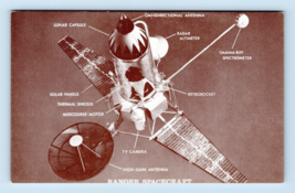 1962 NASA RANGER IV Satellite Model Card 8 of 32 Exhibit Supply Arcade Card M3 - £5.39 GBP