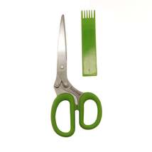 Starfrit - Stainless Steel 5-Blade Herb Scissors, Green - £11.01 GBP