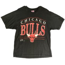 Vintage Chicago Bulls Shirt Adult Large Team Hanes Heavyweight Single St... - £68.63 GBP