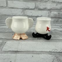 Enesco 1979 Devil And Angel Salt And Pepper Shakers - $16.57