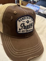 Graeter&#39;s Ice Cream Cincinnati Ohio Brown Trucker Cap Hat - £11.64 GBP