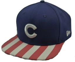 Chicago Cubs New Era 9FIFTY MLB Baseball Flagger Snapback Cap Flat Bill Hat  - £20.11 GBP