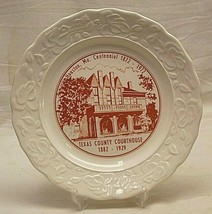 Houston Mo. Centennial 1872 ~ 1972 Decorative Plate Texas County Courthouse - £15.76 GBP