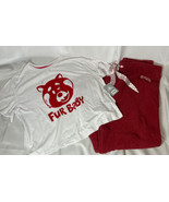 Disney Store Turning Red Pajama Set for Women Fuzzy Pants &amp; Tee Size X L... - £22.04 GBP