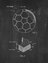 Soccer Ball With Fiber Reinforced Polyurethane Cover Patent Print - Chalkboard - $7.95+