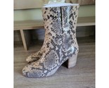 Seychelles Wild Ride Women&#39;s Leather Snakeskin Boots Size 10 - £31.64 GBP