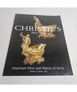 Christie&#39;s New York Important Silver and Objects of Vertu April 16, 2004 - £23.93 GBP
