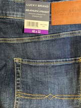 Lucky Brand  Men&#39;s Size 40 X 32 Men&#39;s 410 Athletic Straight Fit Blue Jeans - £27.15 GBP