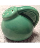 Vintage Green Porcelain Tilted Jug Closed Handle Single Salt Shaker - £11.06 GBP