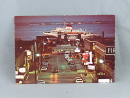 Vintage Postcard - Port Angeles Evening Ferry Arrival - Dexter Press - $15.00