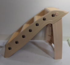 Pet Stairs – Safe and Durable Indoor or Outdoor Ramp with 4 Step Design, Tan - £43.66 GBP