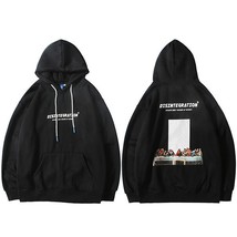 2022 Men Hip Hop Hoodie Sweatshirt Ancient Culture Streetwear Hoodies Winter Fle - £146.30 GBP