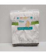 Disney Baby Classic Winnie the Pooh 30&quot; x 40&quot; White Gray Fleece Blanket ... - €47,01 EUR