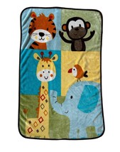 Garanimals Tiger Monkey Giraffe Elephant Bird Plush Baby Security Lovey Blanket - £19.77 GBP