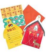 Barnyard Animals Birthday Invitations Save The Date Party Invites 8 Coun... - $6.74 CAD