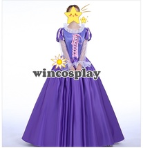 Princess Rapunzel Cosplay Costume Custom-made Rapunzel Purple cosplay dress - $125.50
