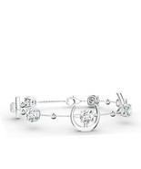 Kicky and Perky 925 Sterling Silver D Color Moissanite Womens Bracelet J... - $181.80 CAD