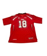 Under Armour Utah Utes #18 Red Home NCAA Football Jersey Pac 12 Men&#39;s XL - $29.99